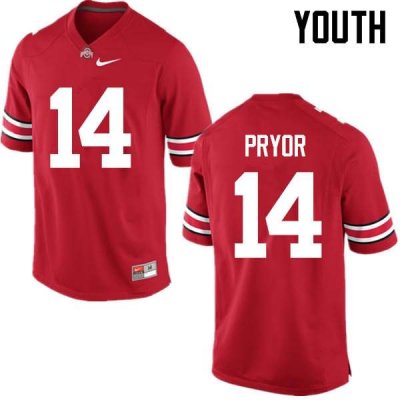 NCAA Ohio State Buckeyes Youth #14 Isaiah Pryor Red Nike Football College Jersey WGH3745QC